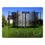 Garden trampoline 12ft/374cm with indoor net and ladder Neo-Sport