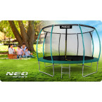 Garden trampoline 14ft/435cm with net, profiled posts and ladder Neo-Sport