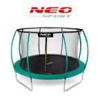 Garden trampoline 14ft/435cm with net, profiled posts and ladder Neo-Sport