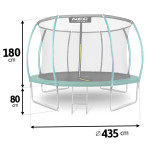 Garden trampoline 14ft/435cm with net, profiled posts and ladder Neo-Sport