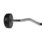 Barbell/Fixed Bent Bar Rubberized 10 - 50 KG HMS