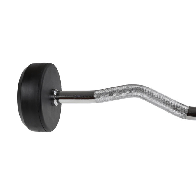 Barbell/Fixed Bent Bar Rubberized 10 - 50 KG HMS