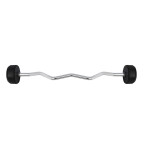 Barbell/Fixed Bent Bar Rubberized 10 - 50 KG HMS