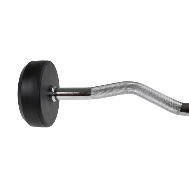 Barbell/Fixed Bent Bar Rubberized 10 - 50 KG HMS