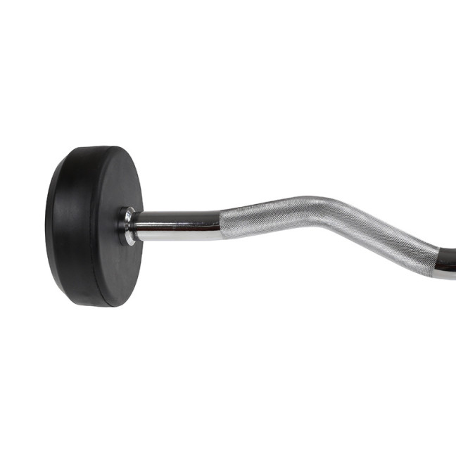 Barbell/Fixed Bent Bar Rubberized 10 - 50 KG HMS