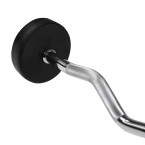 Barbell/Fixed Bent Bar Rubberized 10 - 50 KG HMS