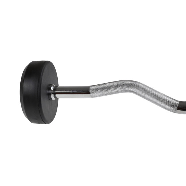 Barbell/Fixed Bent Bar Rubberized 10 - 50 KG HMS