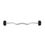 Barbell/Fixed Bent Bar Rubberized 10 - 50 KG HMS