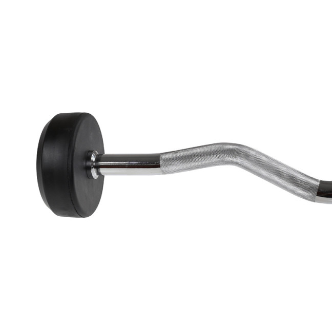 Barbell/Fixed Bent Bar Rubberized 10 - 50 KG HMS