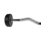 Barbell/Fixed Bent Bar Rubberized 10 - 50 KG HMS