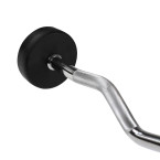 Barbell/Fixed Bent Bar Rubberized 10 - 50 KG HMS