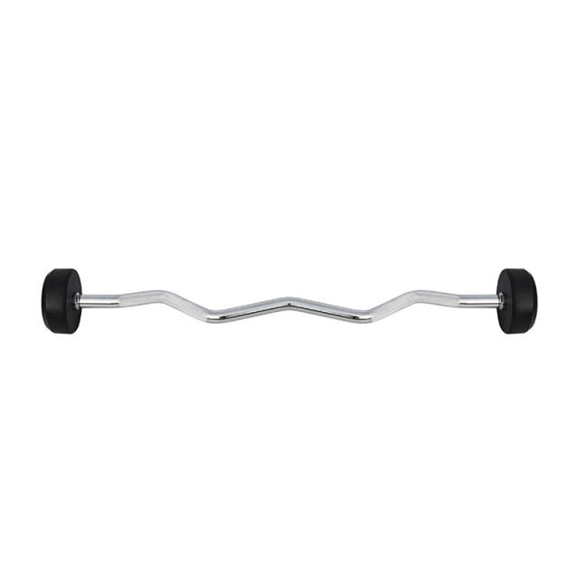 Barbell/Fixed Bent Bar Rubberized 10 - 50 KG HMS