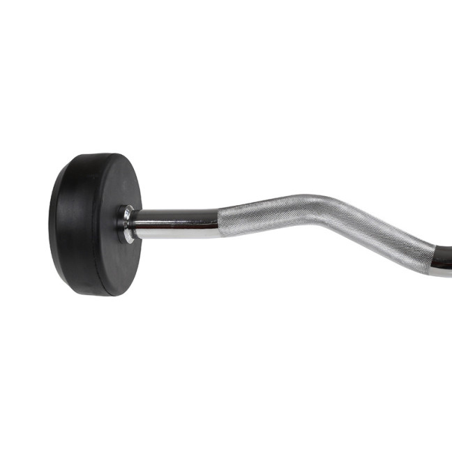Barbell/Fixed Bent Bar Rubberized 10 - 50 KG HMS