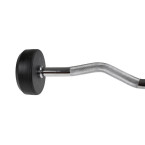 Barbell/Fixed Bent Bar Rubberized 10 - 50 KG HMS