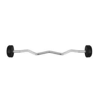 Barbell/Fixed Bent Bar Rubberized 10 - 50 KG HMS