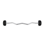 Barbell/Fixed Bent Bar Rubberized 10 - 50 KG HMS