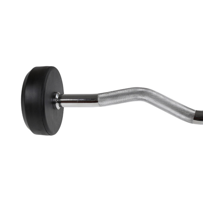 Barbell/Fixed Bent Bar Rubberized 10 - 50 KG HMS