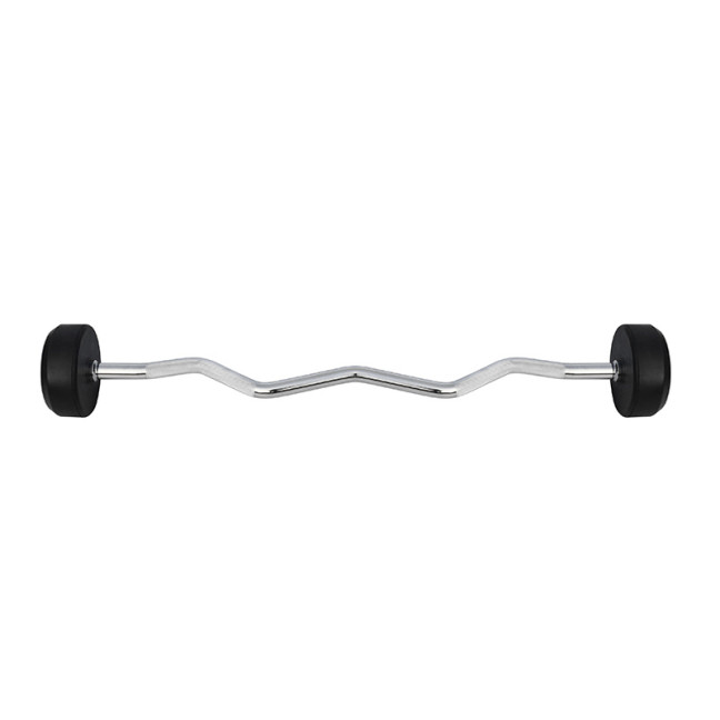 Barbell/Fixed Bent Bar Rubberized 10 - 50 KG HMS