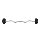 Barbell/Fixed Bent Bar Rubberized 10 - 50 KG HMS