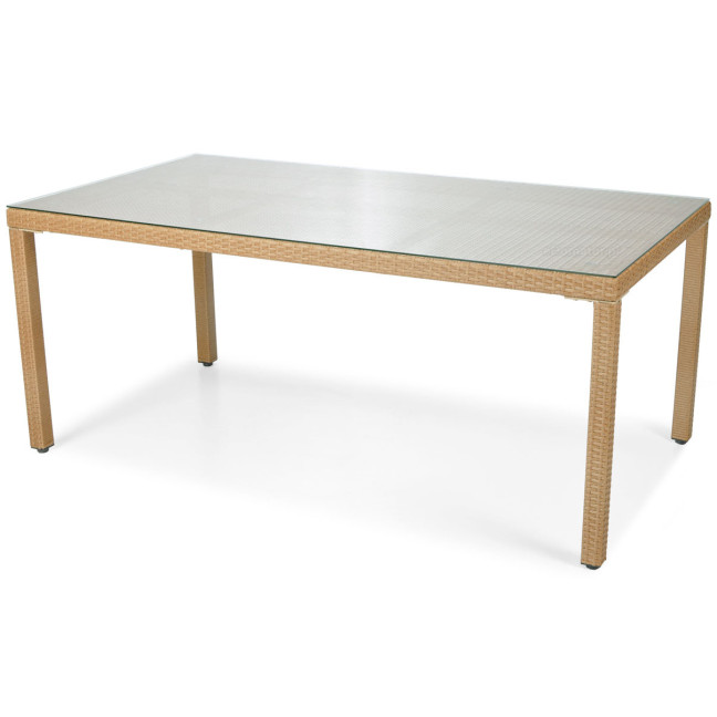 MALAGA 180 Rattan Garden Table | Rattan garden furniture, patio set, garden relaxation