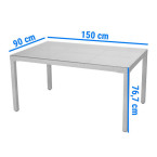 MALAGA 180 Rattan Garden Table | Rattan garden furniture, patio set, garden relaxation