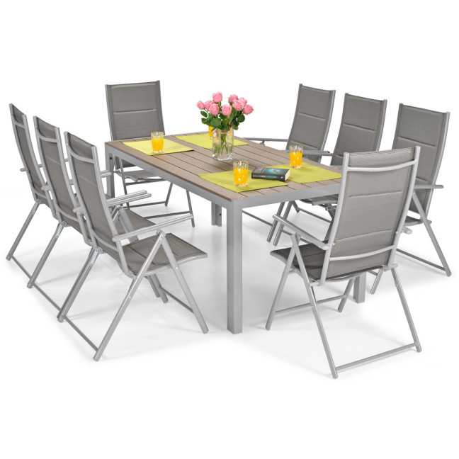 MODENA 180 Large Aluminum Garden Table for 8 People | Garden table, patio, outdoor relaxation