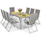 MODENA 180 Large Aluminum Garden Table for 8 People | Garden table, patio, outdoor relaxation