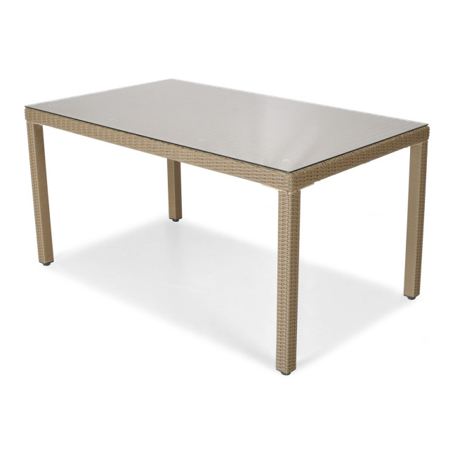 MALAGA 180 Rattan Garden Table | Rattan garden furniture, patio set, garden relaxation