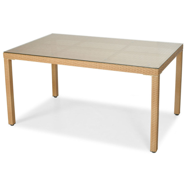 MALAGA 180 Rattan Garden Table | Rattan garden furniture, patio set, garden relaxation