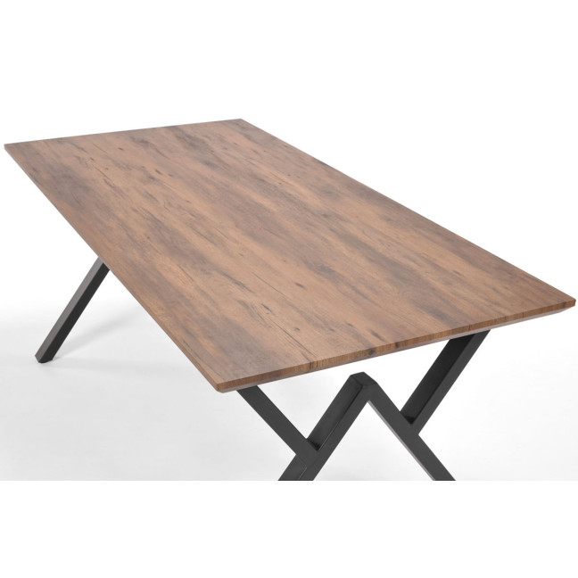 PORTLAND dining table 180 cm - dark brown