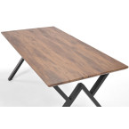 PORTLAND dining table 180 cm - dark brown