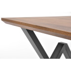 PORTLAND dining table 180 cm - dark brown