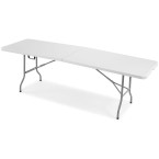 Folding catering table, length 240 cm - white