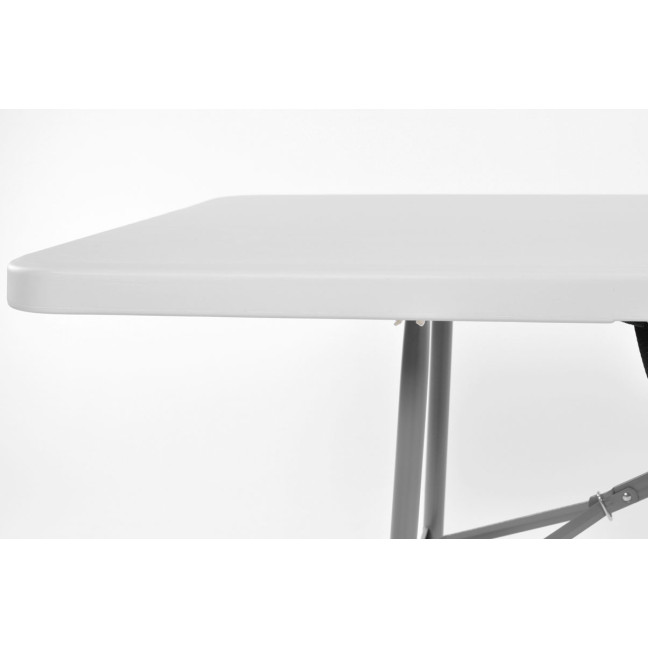 Folding catering table, length 240 cm - white
