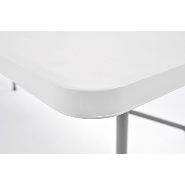 Folding catering table, length 240 cm - white