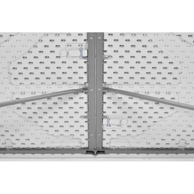 Folding catering table, length 240 cm - white