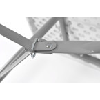 Folding catering table, length 240 cm - white