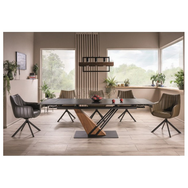 GENESIS TABLE WHITE/DAB 180(240)X90