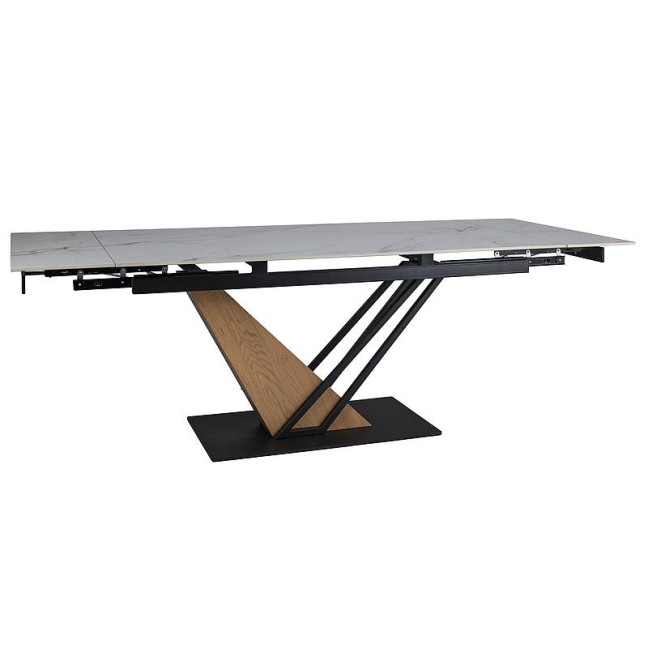 GENESIS TABLE WHITE/DAB 180(240)X90
