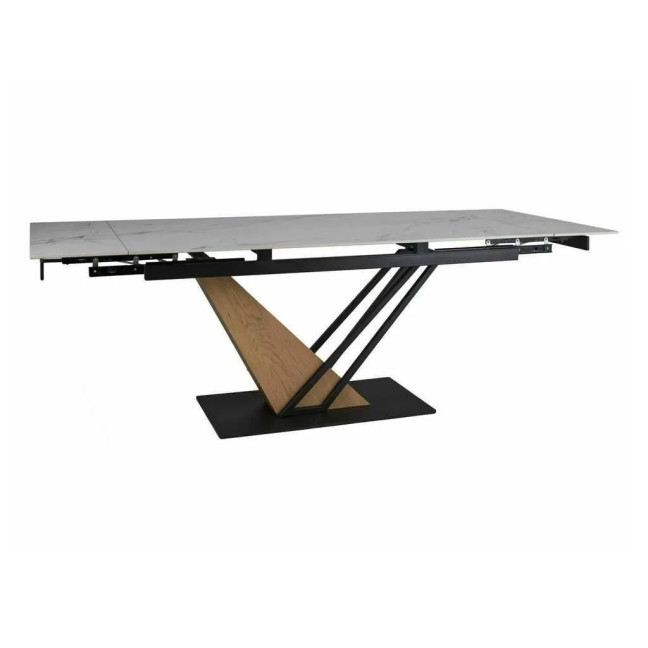 GENESIS table White/Oak160(220)X90