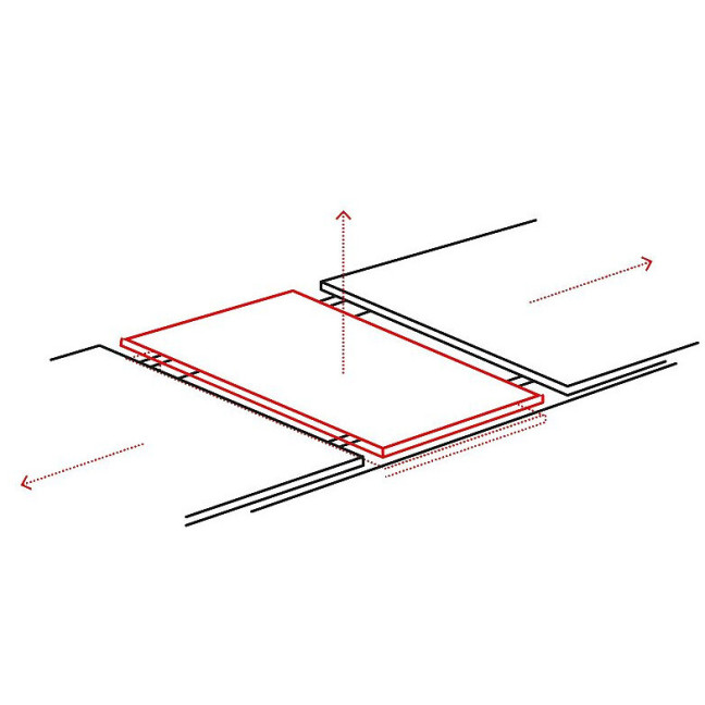 CANYON CERAMIC Table White Marble/Black