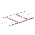 CANYON CERAMIC Table White Marble/Black