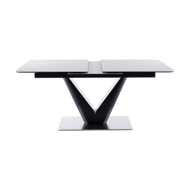 CANYON CERAMIC Table White Marble/Black