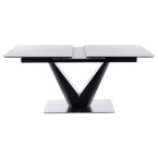 CANYON CERAMIC Table White Marble/Black