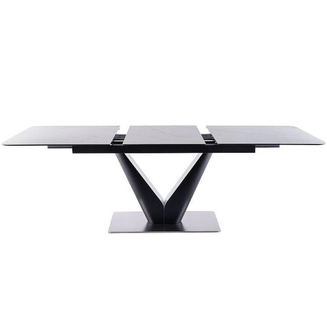 CANYON CERAMIC Table White Marble/Black