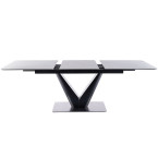 CANYON CERAMIC Table White Marble/Black