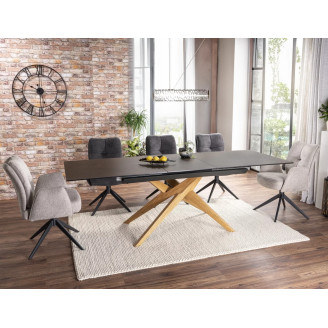 Loreto Ceramic Ossido Bruno table