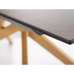 Loreto Ceramic Ossido Bruno table