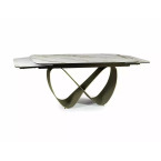 Infinity Ceramic White Amber table