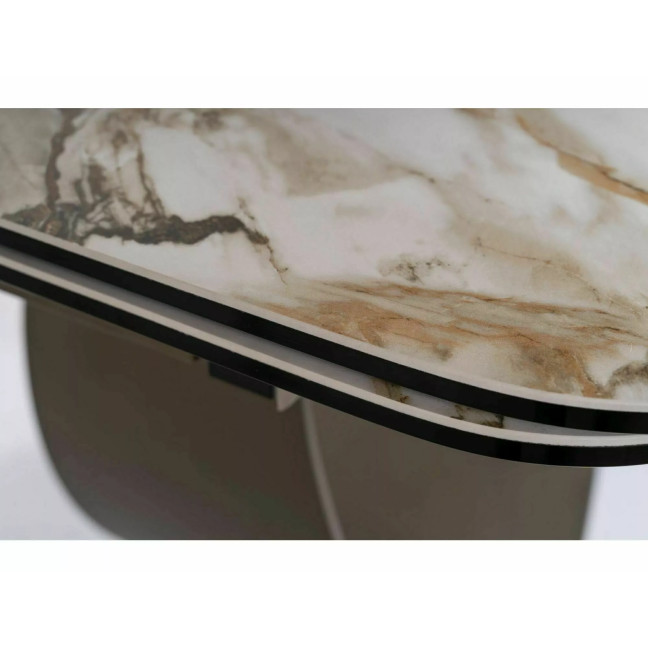 Infinity Ceramic White Amber table